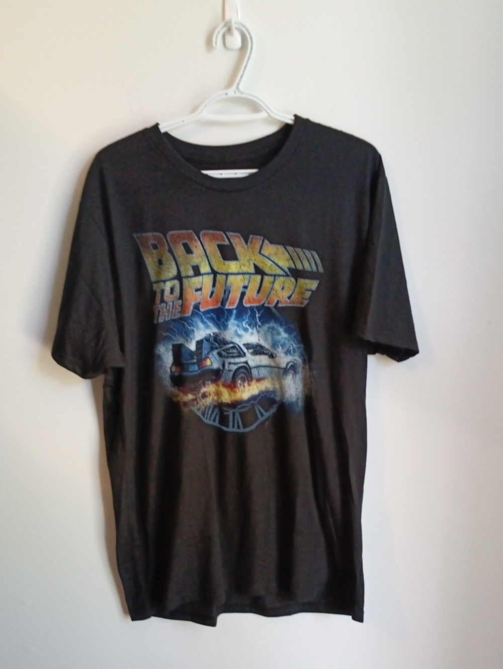 Back to the Future Graphic Tee - Black with Multicolor Print Deadstock XL